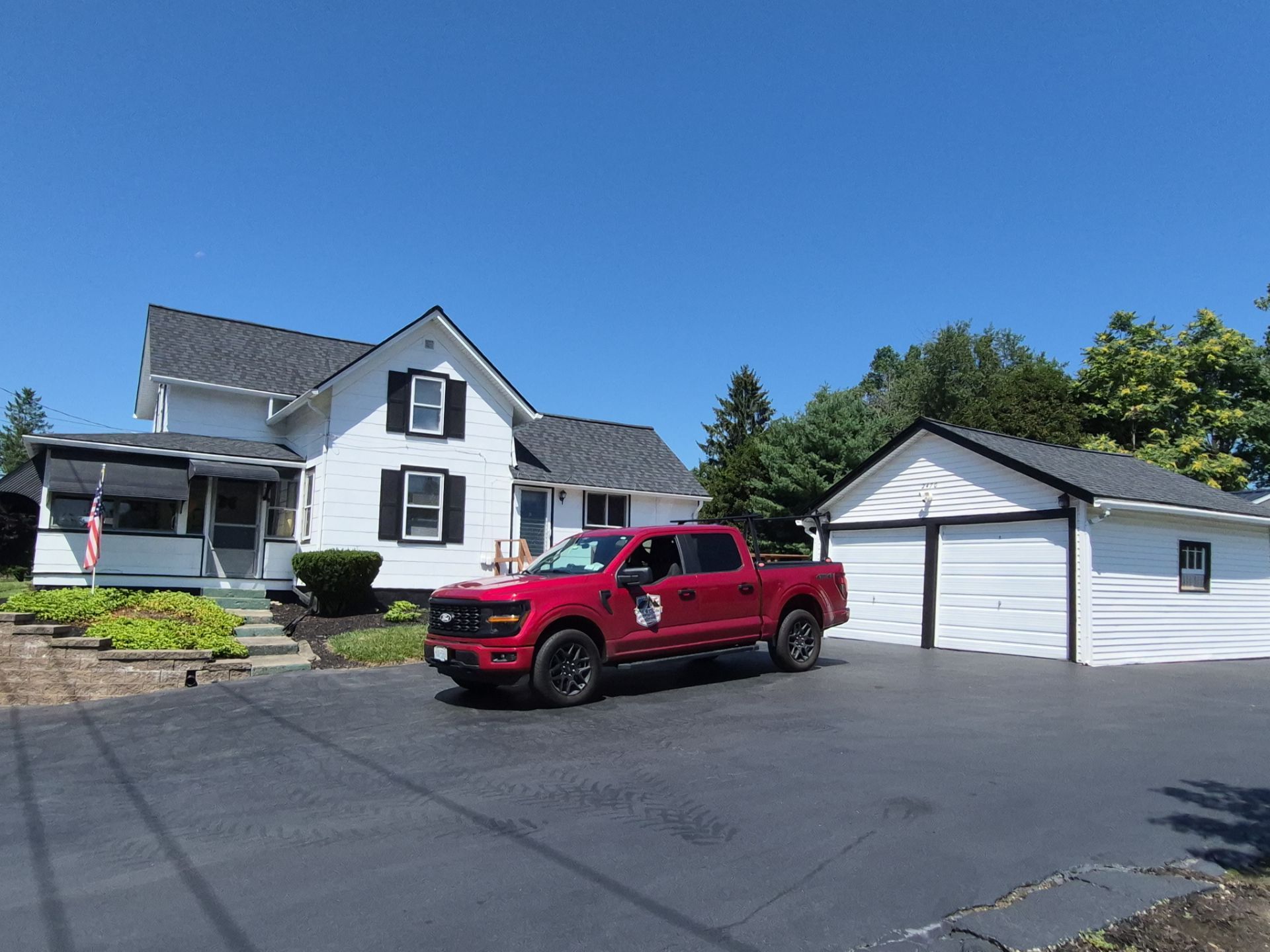 Fresh install — house & detached garage roof replacement